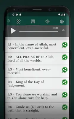 Uzbek Quran With Audio android App screenshot 4